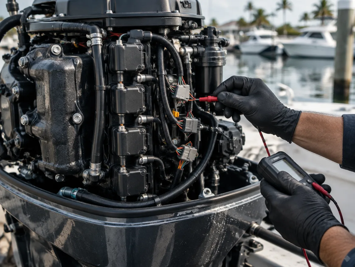 Illustrative marine inspection scene
